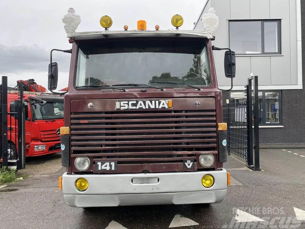 Scania LB141 V8 141 V8 - 6X2 - BOX 7,35 METER Camion plateau