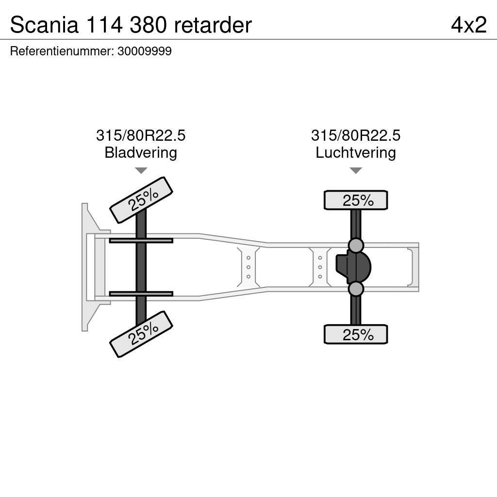 Scania 114 380 retarder Tracteur routier