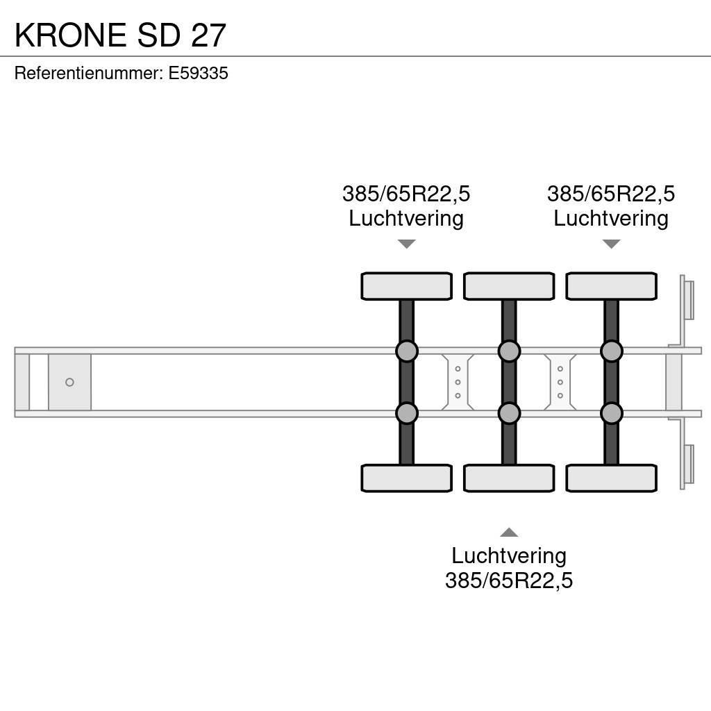 Krone SD 27 Semi remorque fourgon