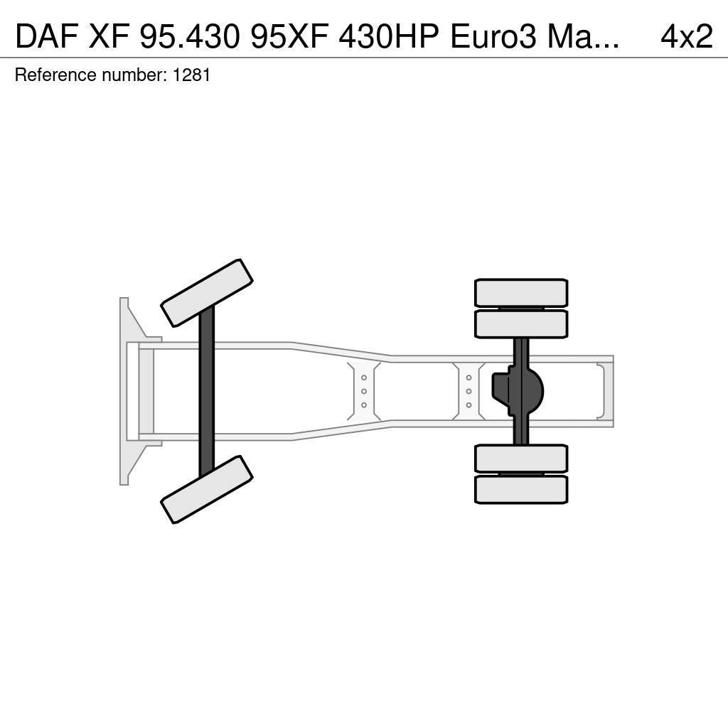 DAF XF 95.430 95XF 430HP Euro3 Manuel Gearbox Hydrauli Tracteur routier