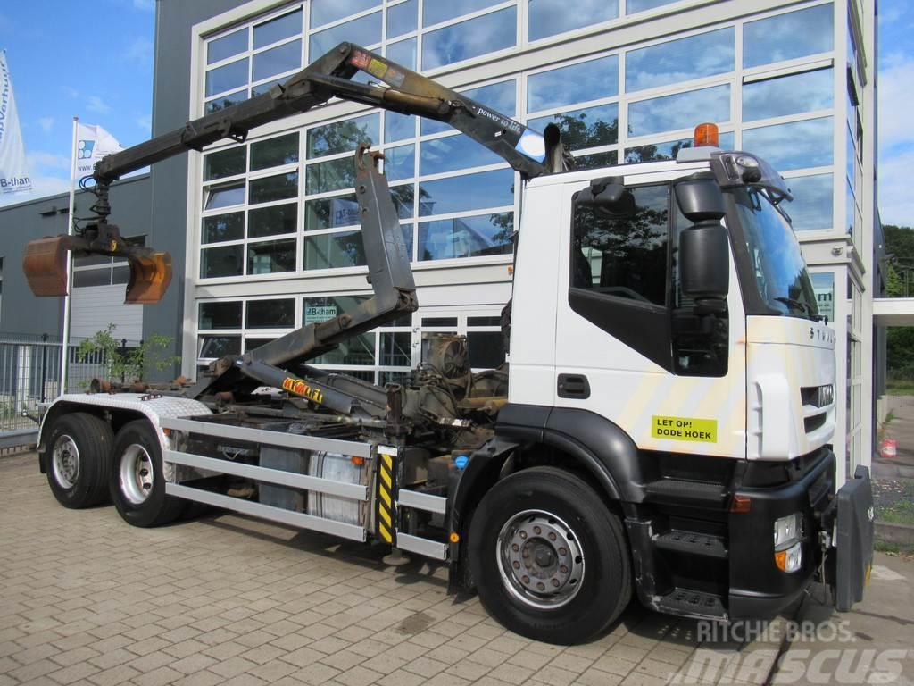 Iveco Stralis AD260S31Y/PS HMF 1244 Z2 + 20T Hyvalift Ab Camion ampliroll