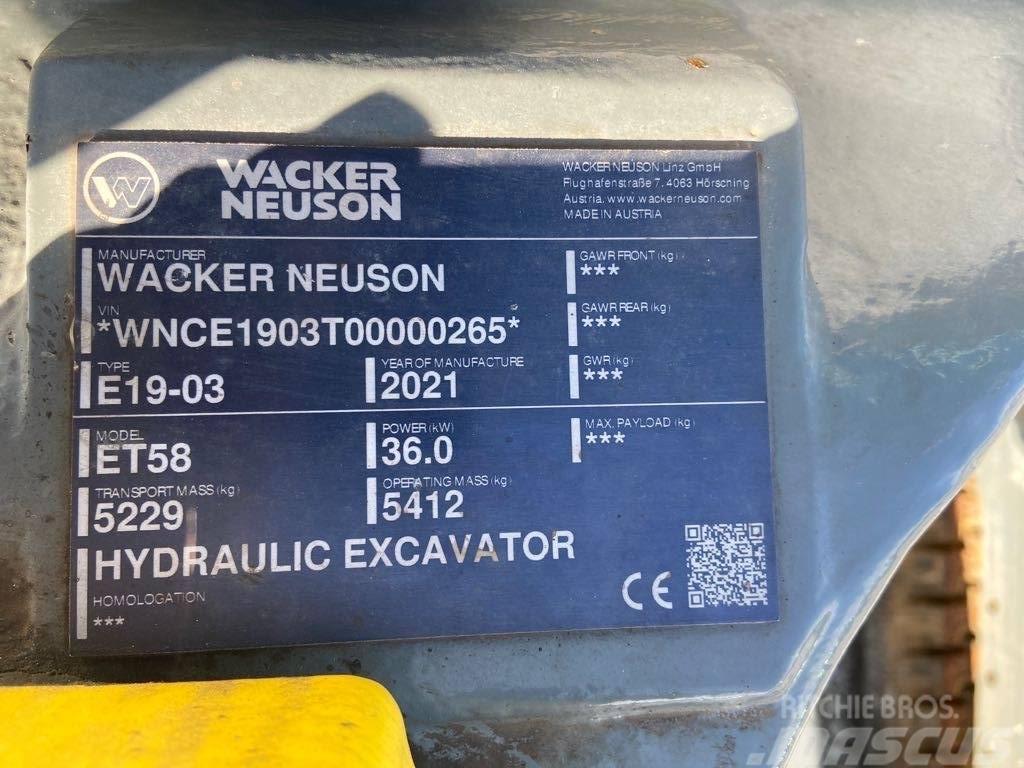 Wacker Neuson ET58 Pelle sur chenilles