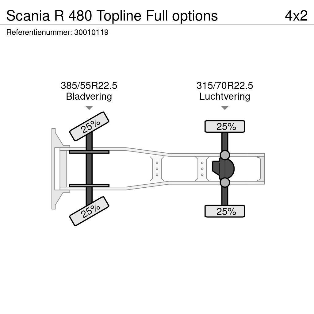 Scania R 480 Topline Full options Tracteur routier
