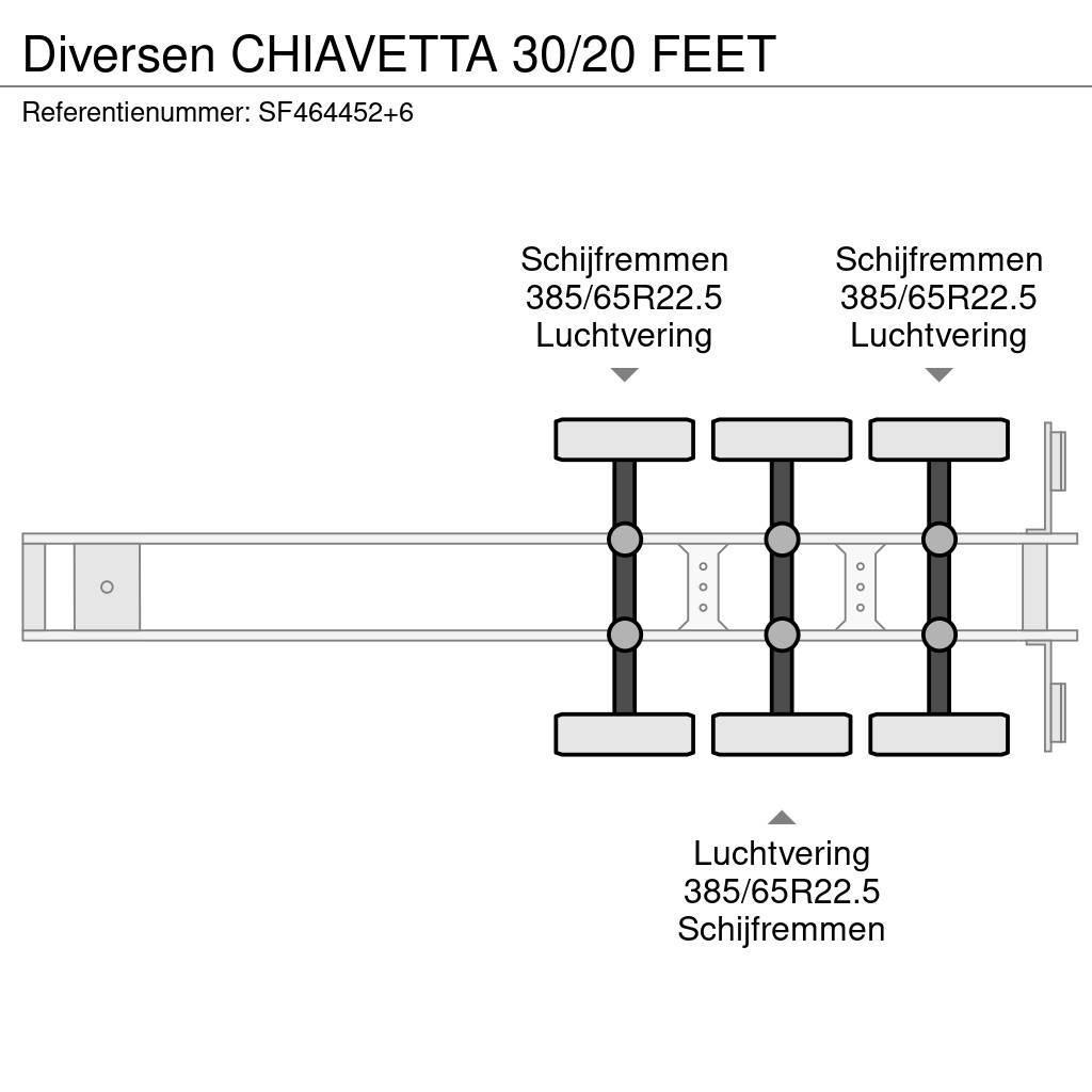 Diversen CHIAVETTA 30/20 FEET Semi remorque porte container