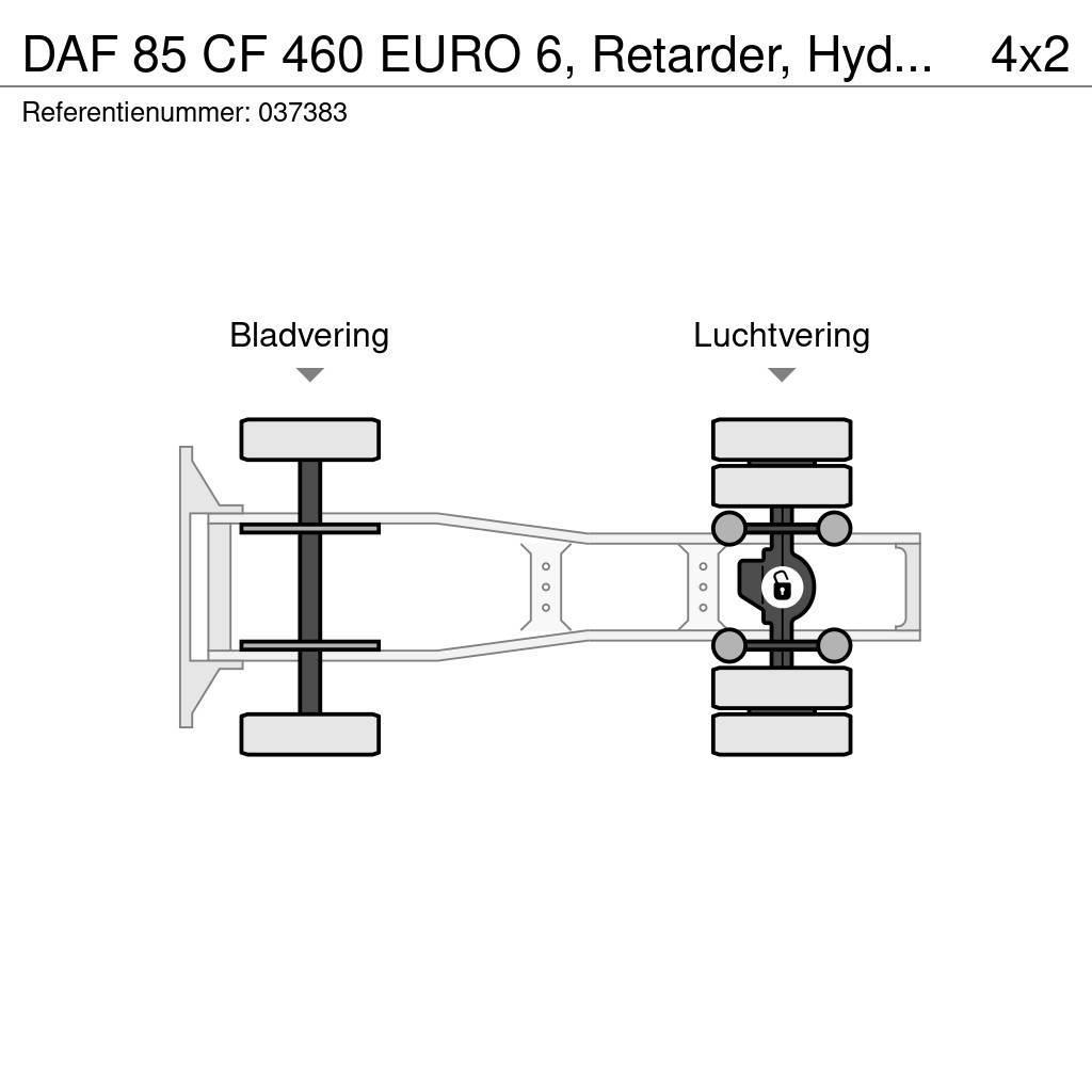 DAF 85 CF 460 EURO 6, Retarder, Hydraulic Tracteur routier