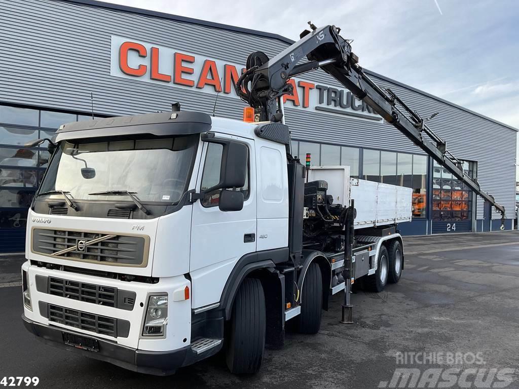 Volvo FM 12 460 8X4 haakarmsysteem inclusief container m Camion ampliroll