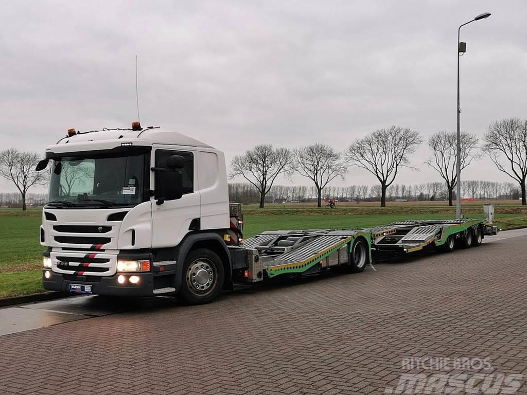 Scania P410 truck transporter Camion porte engin