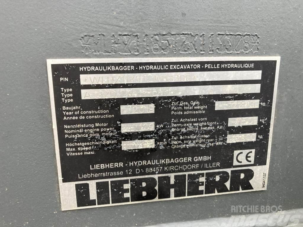 Liebherr A 920 Litronic Pelle sur pneus