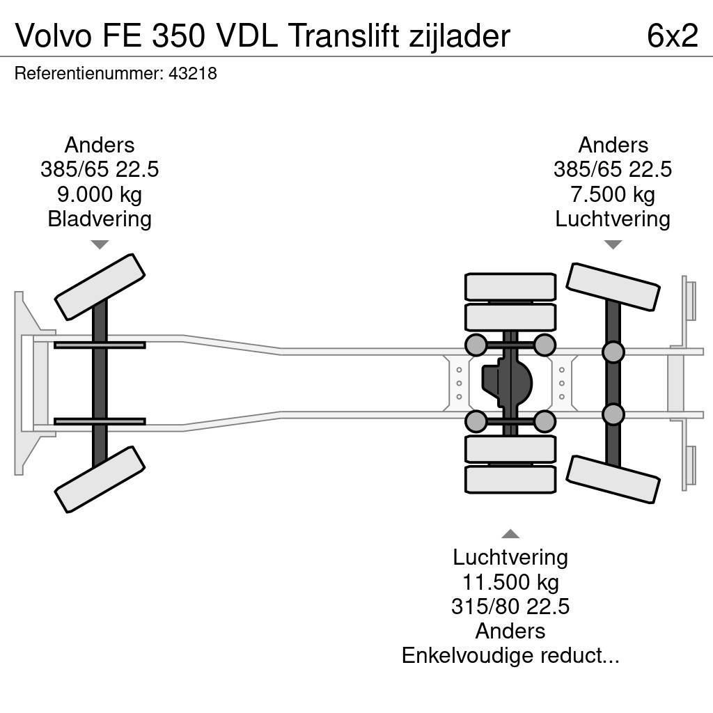 Volvo FE 350 VDL Translift zijlader Camion poubelle