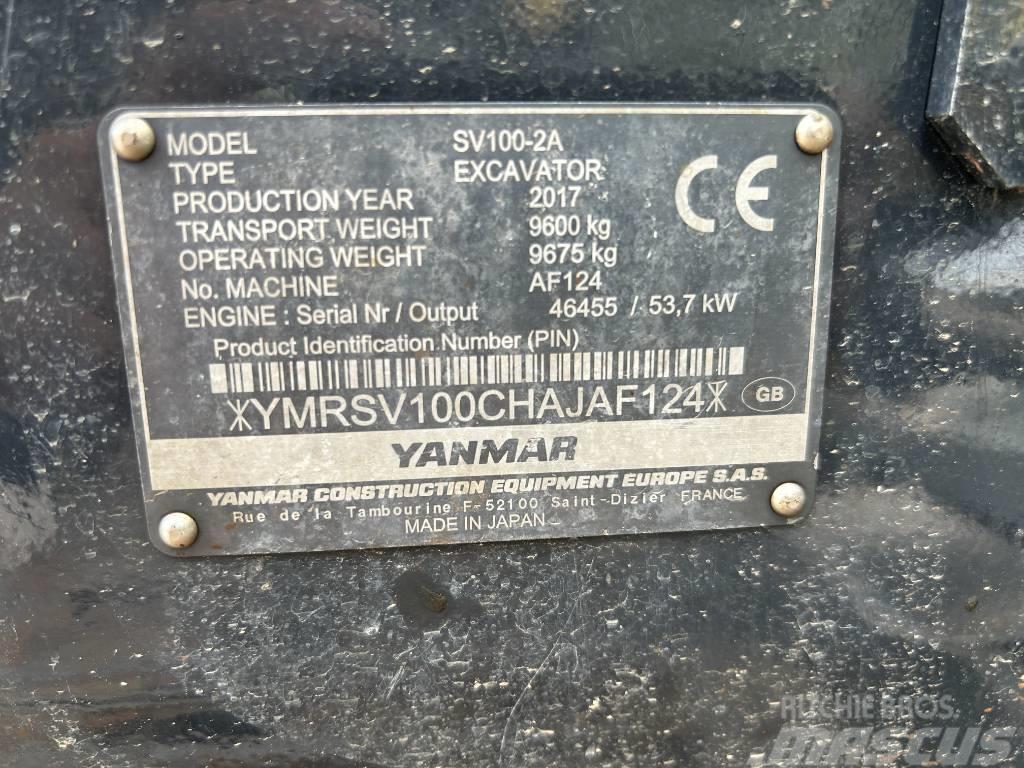 Yanmar SV100-2A Mini pelle 7t-12t