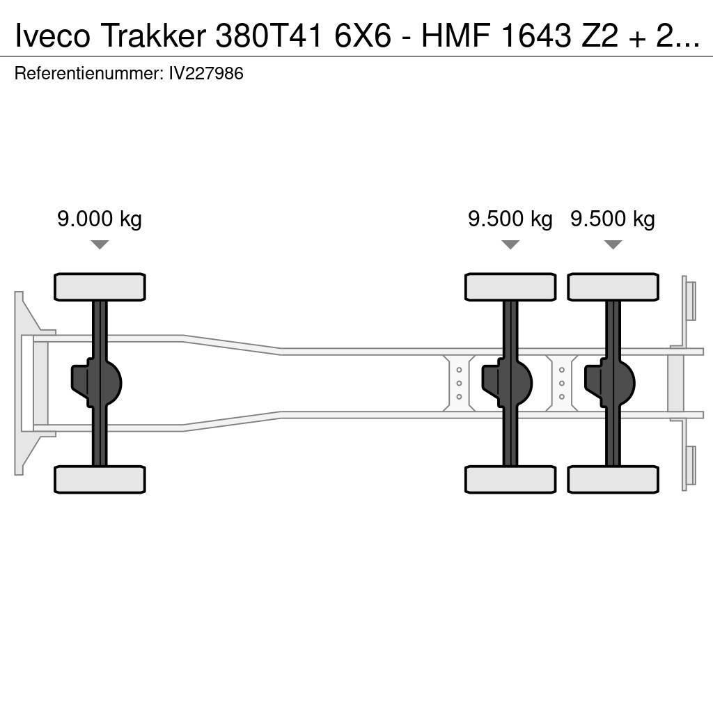 Iveco Trakker 380T41 6X6 - HMF 1643 Z2 + 2-WAY TIPPER Camion benne