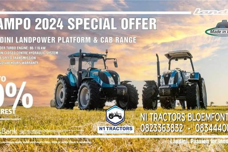 Landini NAMPO 2024 SPECIAL LANDPOWER PLAT AND CAB RANGE Tracteur