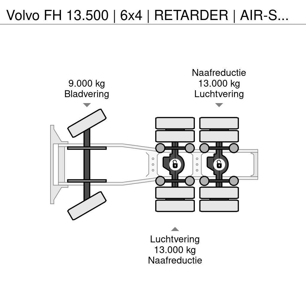 Volvo FH 13.500 | 6x4 | RETARDER | AIR-SUSPENSION | 3'5 Tracteur routier