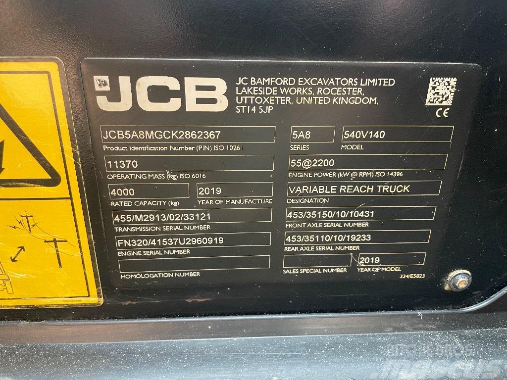 JCB 540V140 Chariot télescopique
