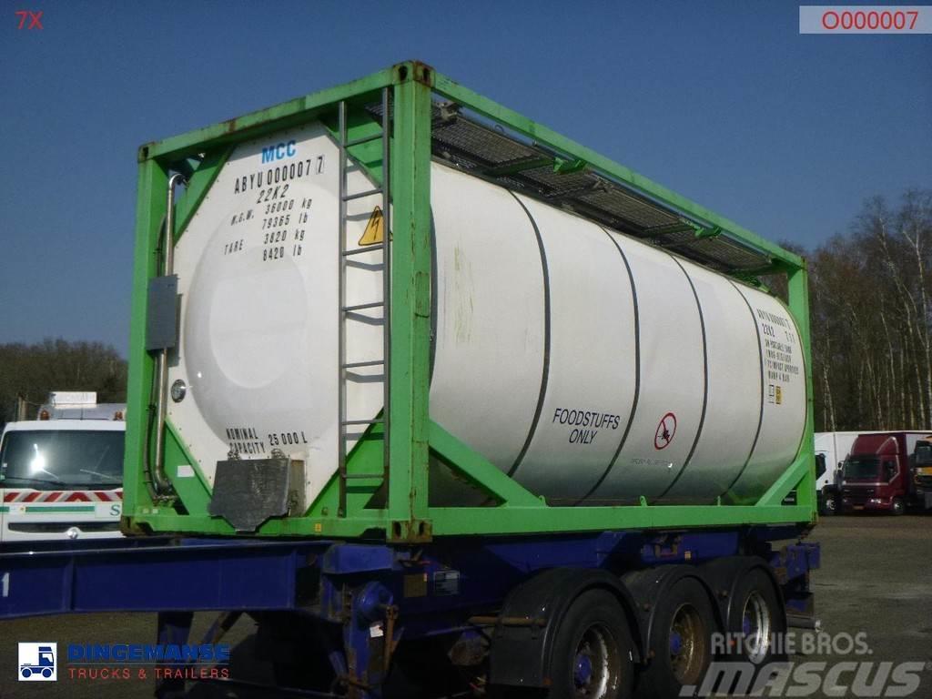  Danteco Food tank container inox 20 ft / 25 m3 / 1 Conteneurs-citernes