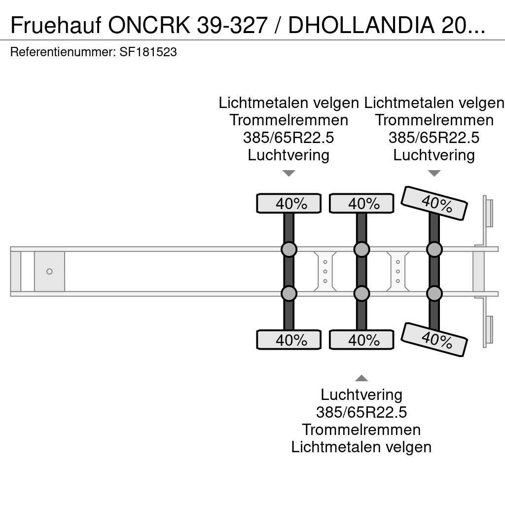 Fruehauf ONCRK 39-327 / DHOLLANDIA 2000kg Semi remorque fourgon