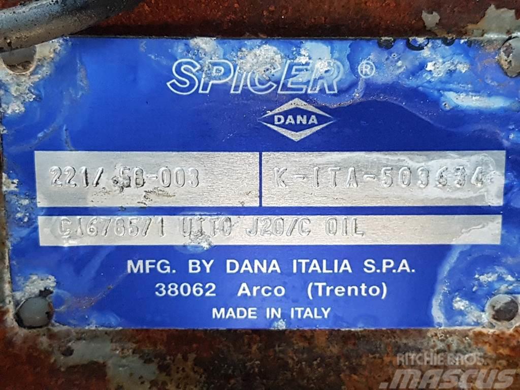 Manitou 160ATJ-Spicer Dana 221/58-003-Axle/Achse/As Essieux