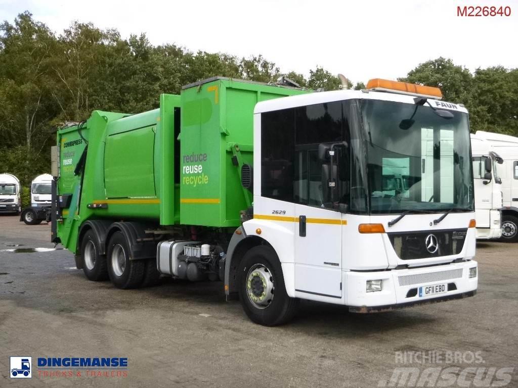 Mercedes-Benz Econic 2629LL 6x4 RHD Faun refuse truck Camion poubelle