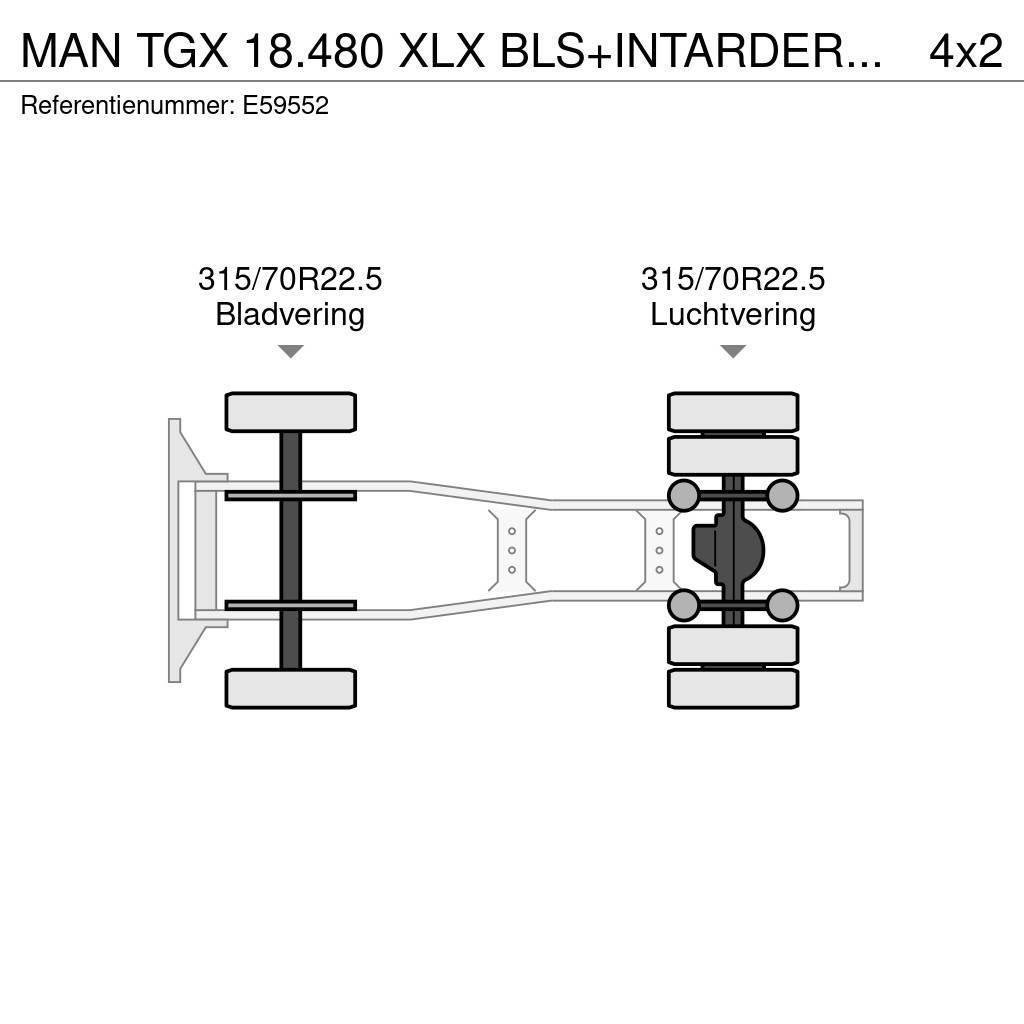 MAN TGX 18.480 XLX BLS+INTARDER+EURO 5 Tracteur routier