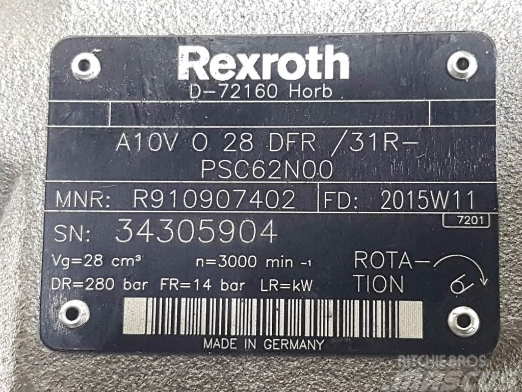 Rexroth A10VO28DFR/31R-R910907402-Load sensing pump Hydraulique