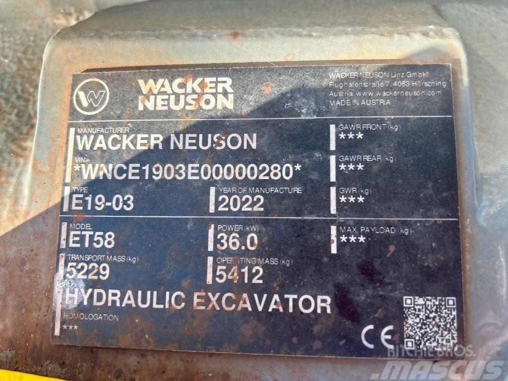 Wacker Neuson ET58 Pelle sur chenilles