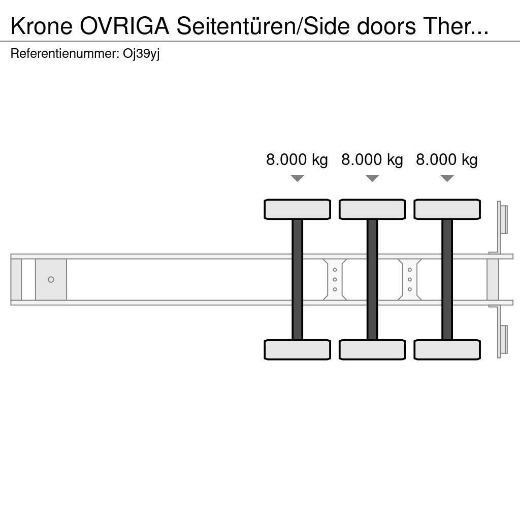 Krone OVRIGA Seitentüren/Side doors Thermo King SL400 Semi remorque frigorifique