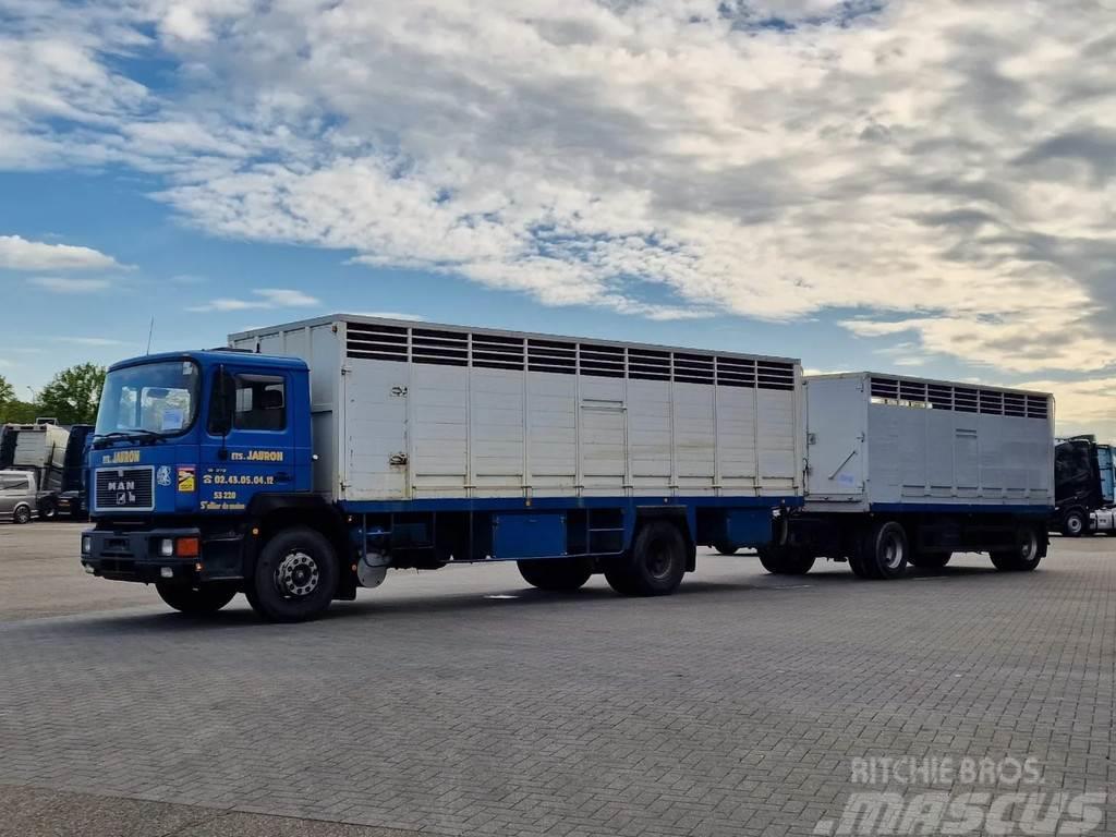 MAN 19.372 4x2 Livestock Guiton - Truck + Trailer - Ma Camion Bétaillère