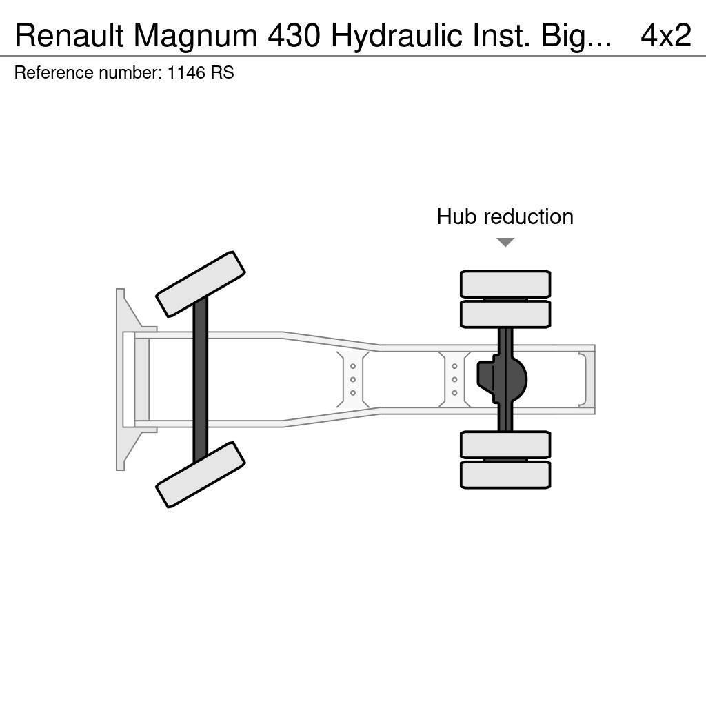 Renault Magnum 430 Hydraulic Inst. Big Axle Good Condition Tracteur routier