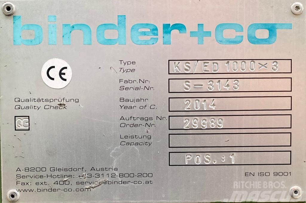  Binder KS/ED 1000 x 3 Crible