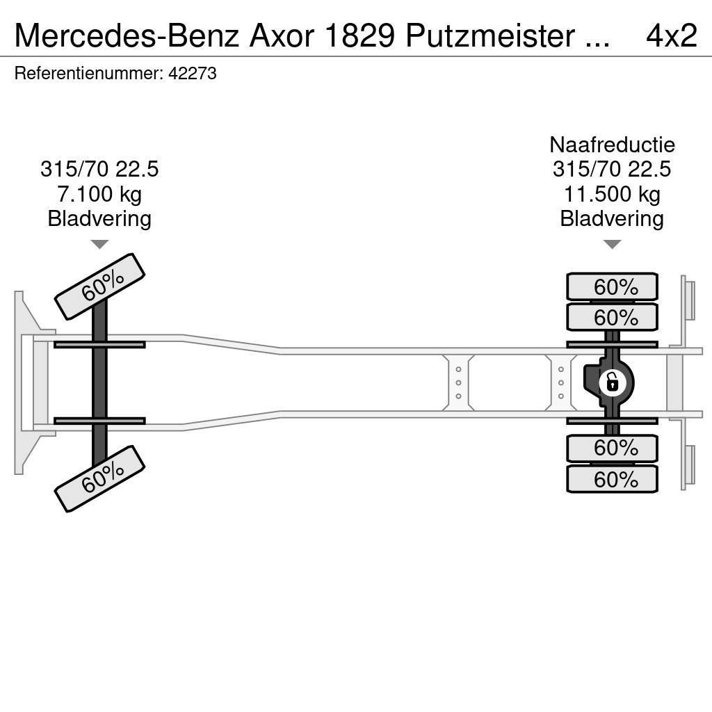 Mercedes-Benz Axor 1829 Putzmeister M20-4 20 meter Pompe à béton