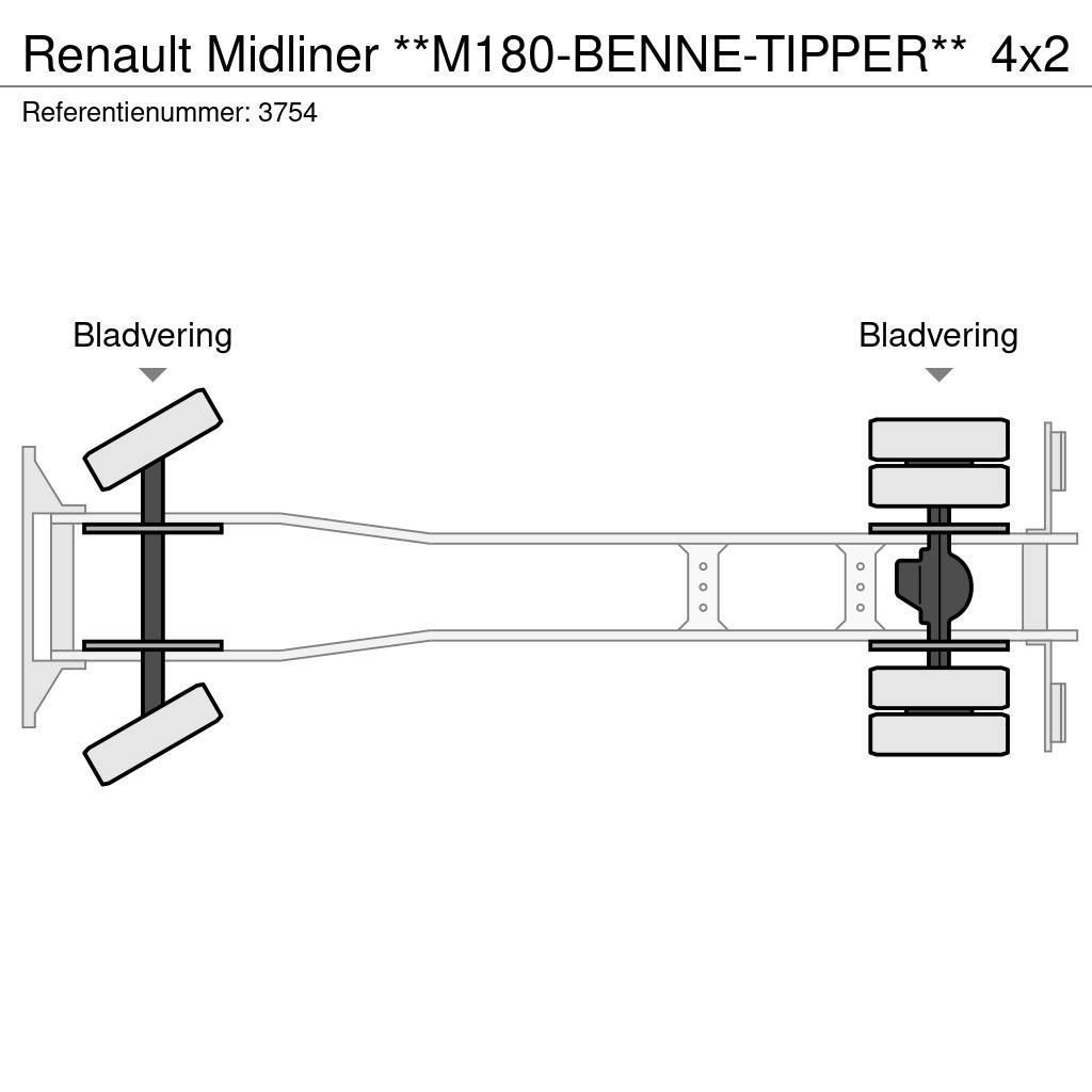 Renault Midliner **M180-BENNE-TIPPER** Camion benne