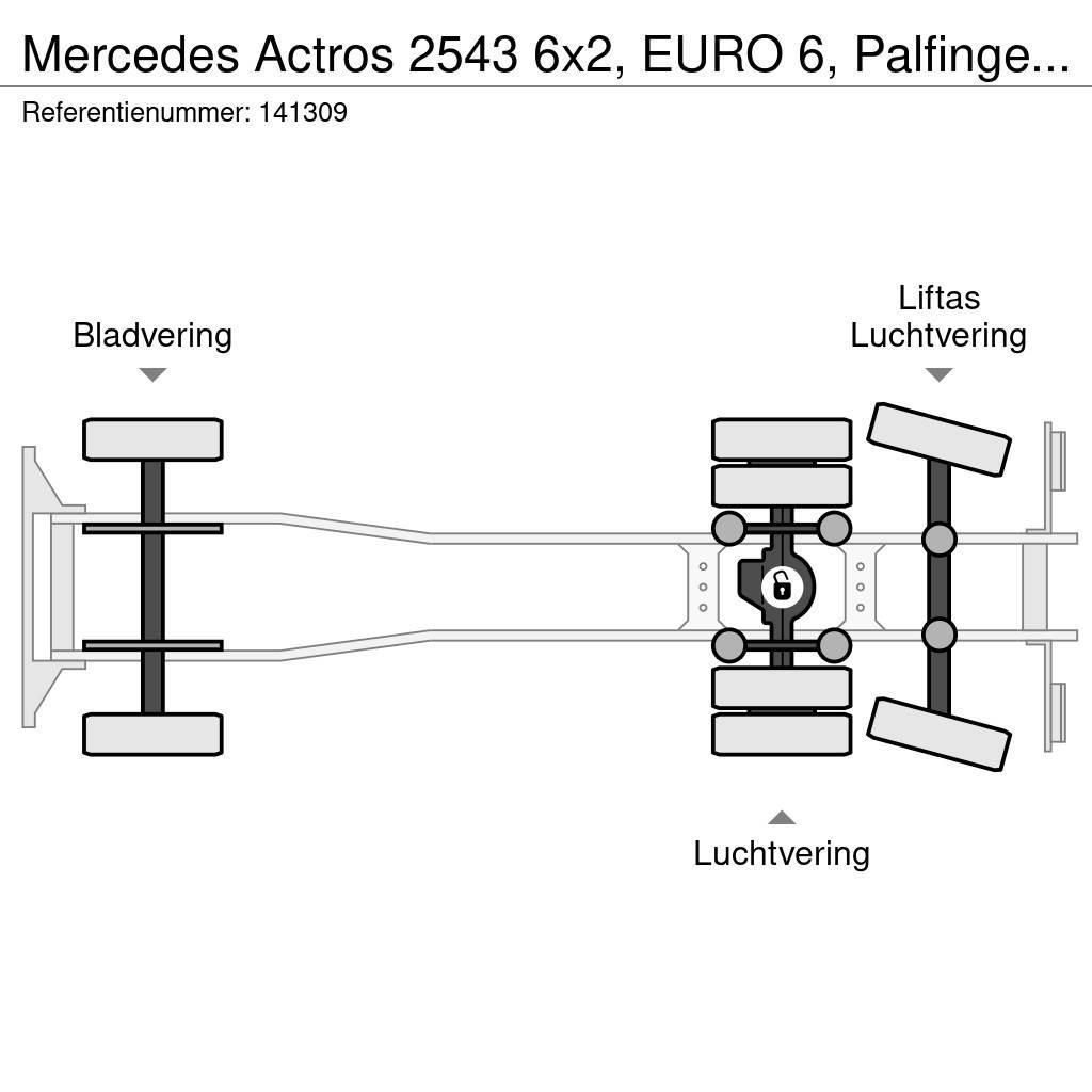 Mercedes-Benz Actros 2543 6x2, EURO 6, Palfinger, Retarder Camion ampliroll
