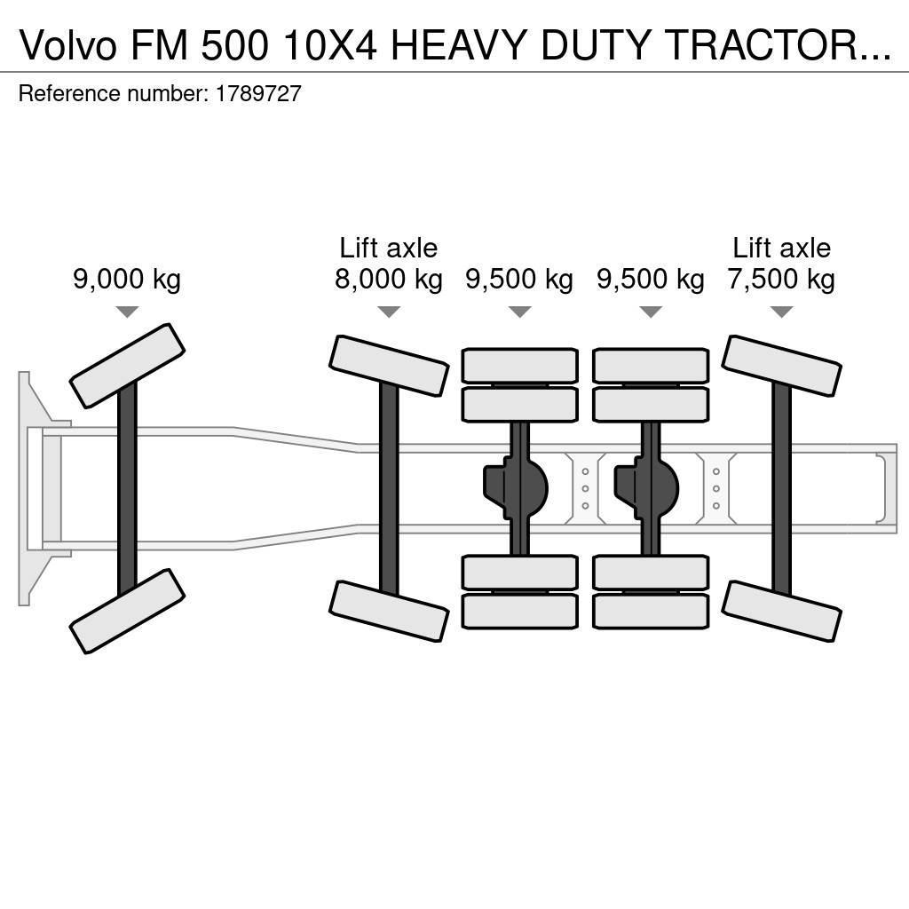 Volvo FM 500 10X4 HEAVY DUTY TRACTOR/SZM/TREKKER Tracteur routier