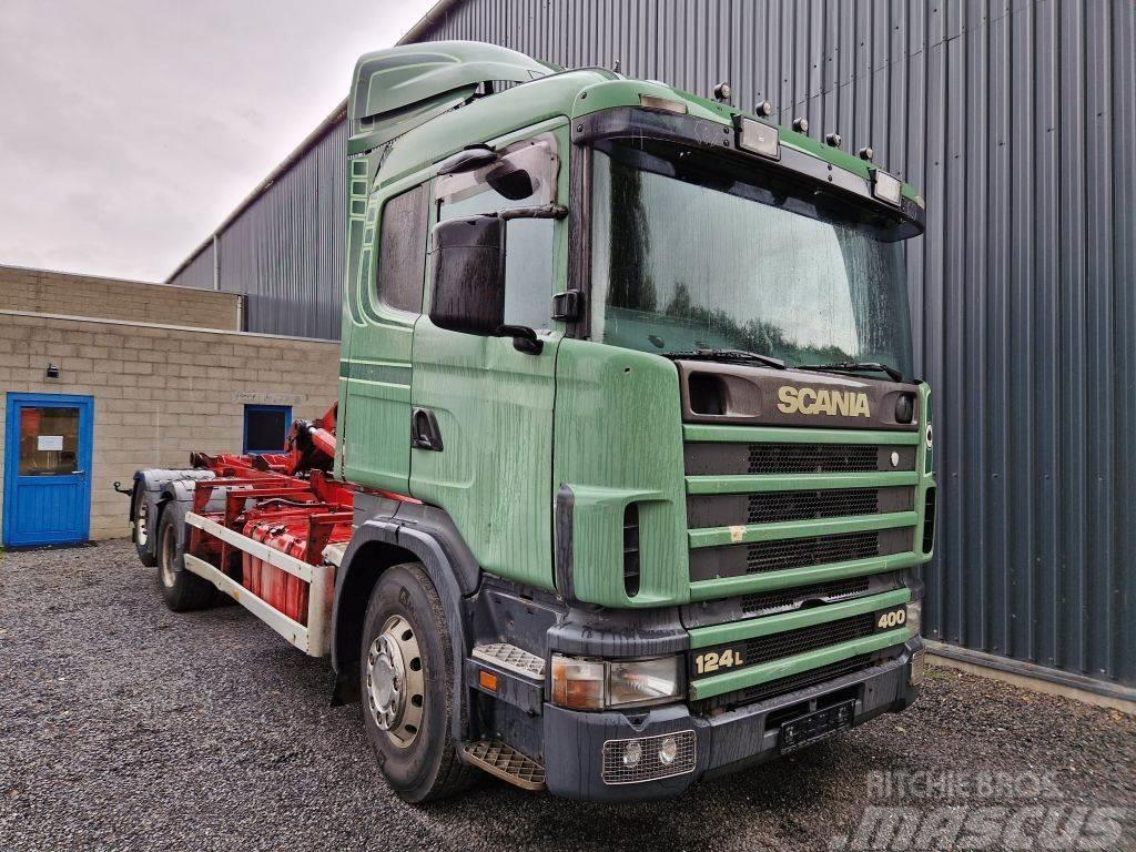 Scania R124-400 6x2 / FREINS TAMBOURS / DRUM BRAKES Camion ampliroll