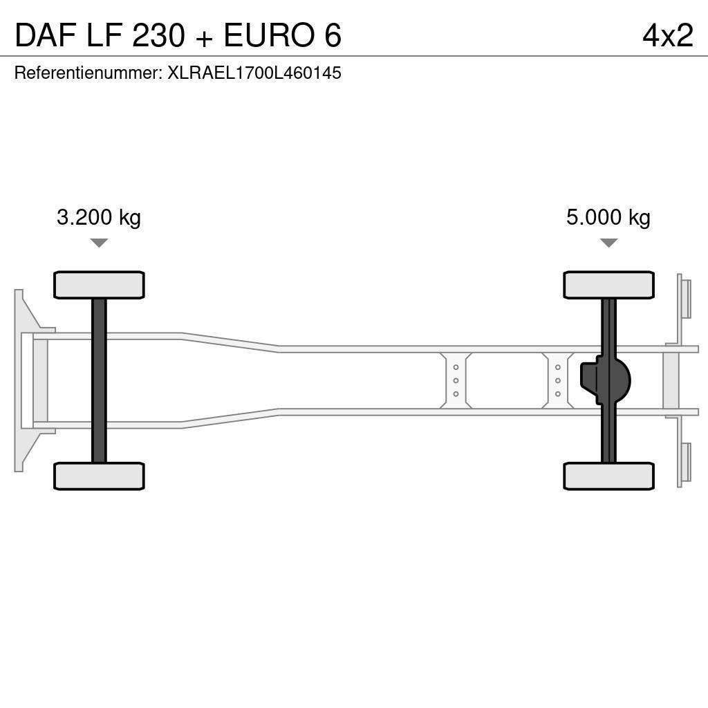DAF LF 230 + EURO 6 Camion Fourgon