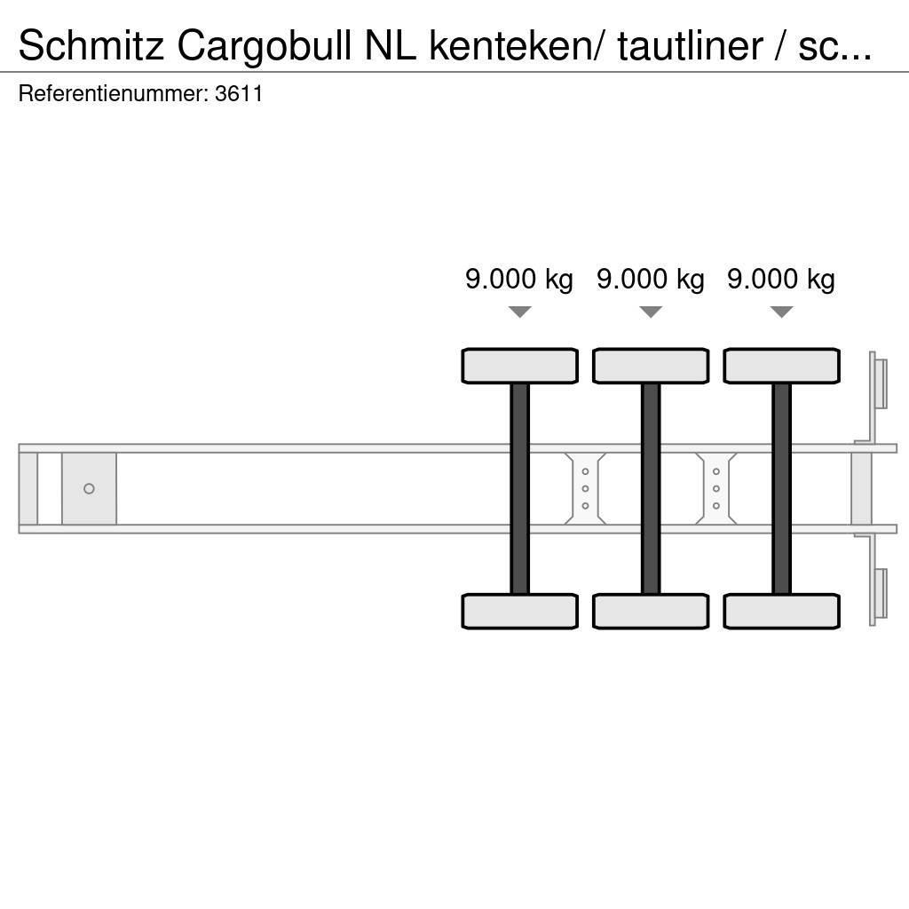 Schmitz Cargobull NL kenteken/ tautliner / schuifzeil / laadklep Semi remorque à rideaux coulissants (PLSC)