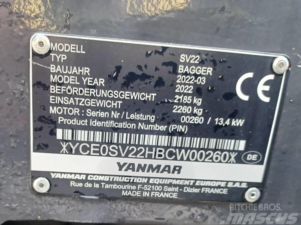 Yanmar SV 22 Mini pelle < 7t