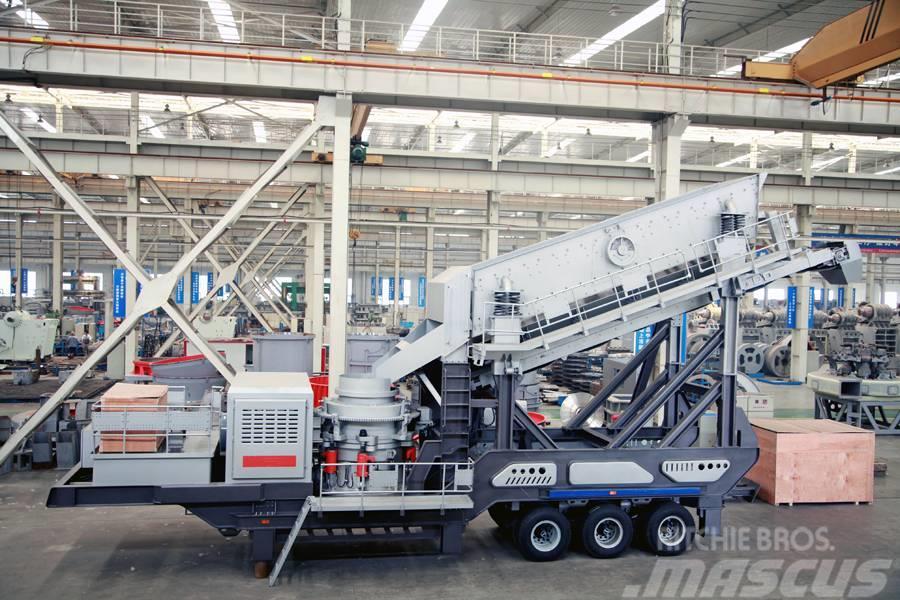 Liming Y3S2160 Mobile hydraulic Cone Crusher with Screen Concasseur mobile