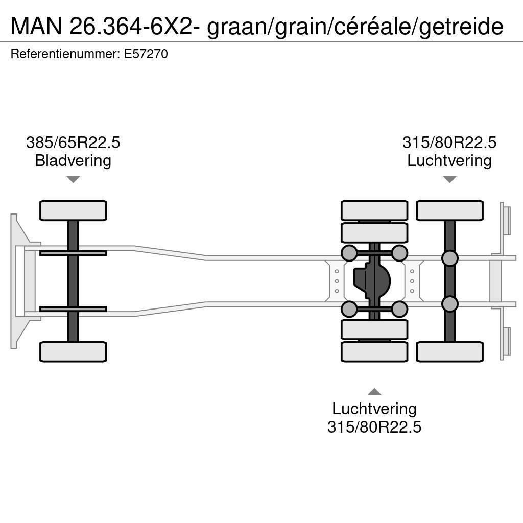 MAN 26.364-6X2- graan/grain/céréale/getreide Motrici cisterna