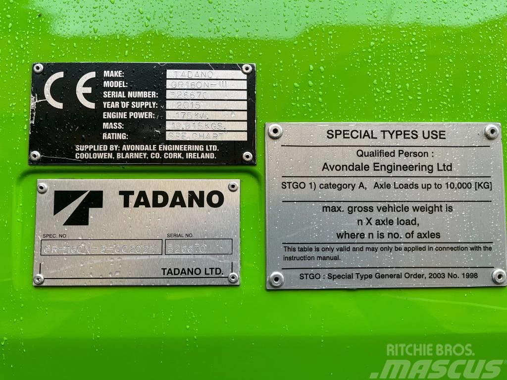 Tadano GR 160 n3 Grues mobiles