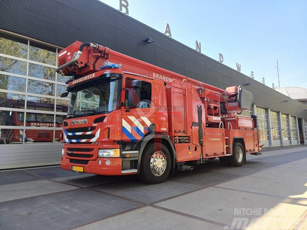 Scania P 360 Brandweer, Firetruck, Feuerwehr - Hoogwerker Camion de pompier