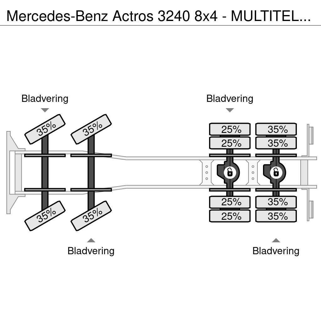 Mercedes-Benz Actros 3240 8x4 - MULTITEL J350TA Hoogwerker - Sky Camion nacelle