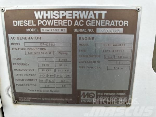 MultiQuip WHISPERWATT DCA25SSIU2 Générateurs diesel