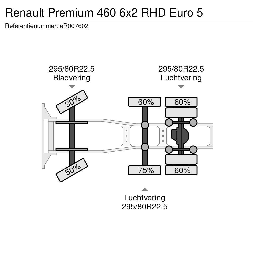 Renault Premium 460 6x2 RHD Euro 5 Tracteur routier