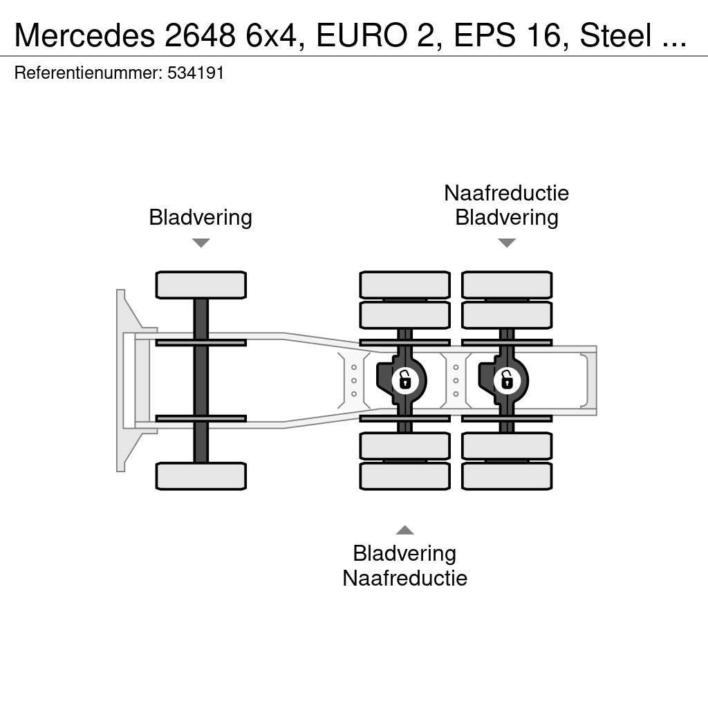 Mercedes-Benz 2648 6x4, EURO 2, EPS 16, Steel Suspension Tracteur routier