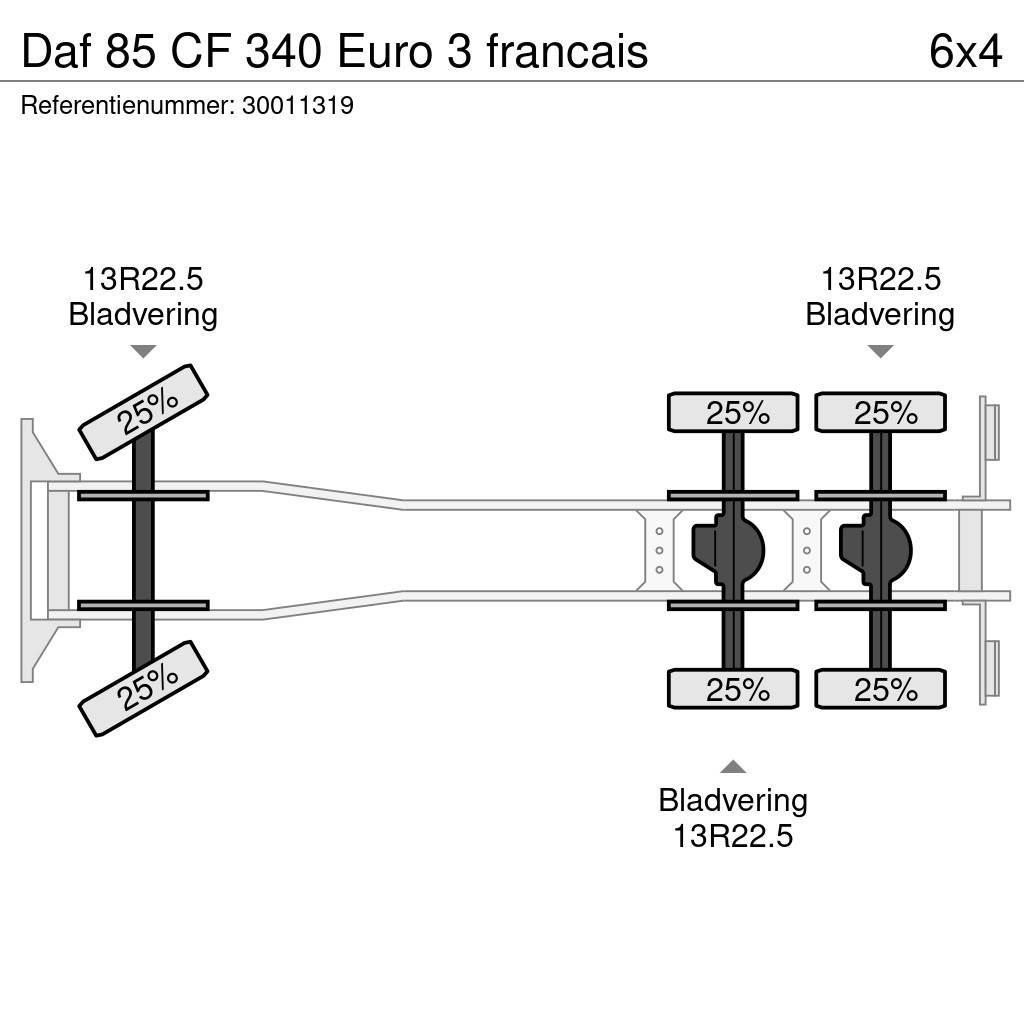 DAF 85 CF 340 Euro 3 francais Camion plateau