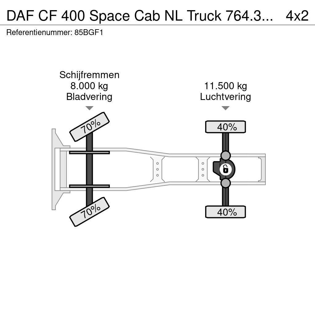 DAF CF 400 Space Cab NL Truck 764.313KM Tracteur routier