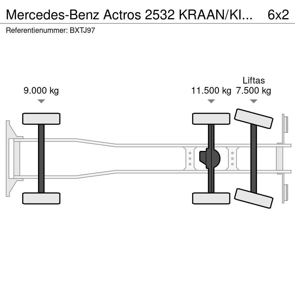 Mercedes-Benz Actros 2532 KRAAN/KIPPER!!TOP Camion benne