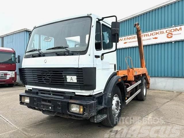 Mercedes-Benz SK 1824 K 4x2 FULL STEEL CHASSIS WITH ATLAS CONTAI Camion multibenne