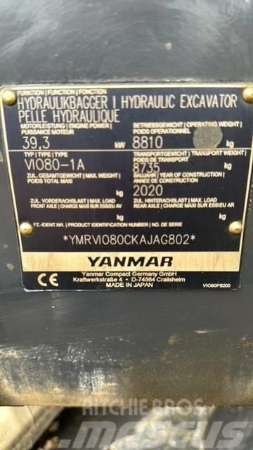 Yanmar Vio 80-1A Tilt Rotator Mini pelle 7t-12t